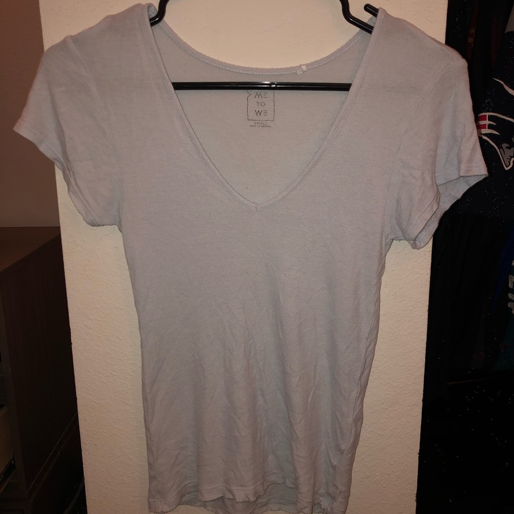 We to me basics shirt light blue